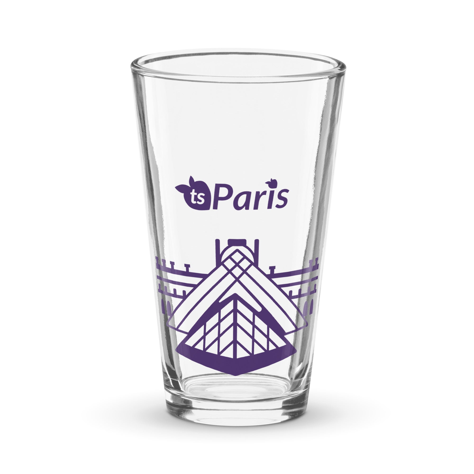tsgabrielle® • Paris - The Louvre Pyramid • Shaker Pint Glass • 473 ml