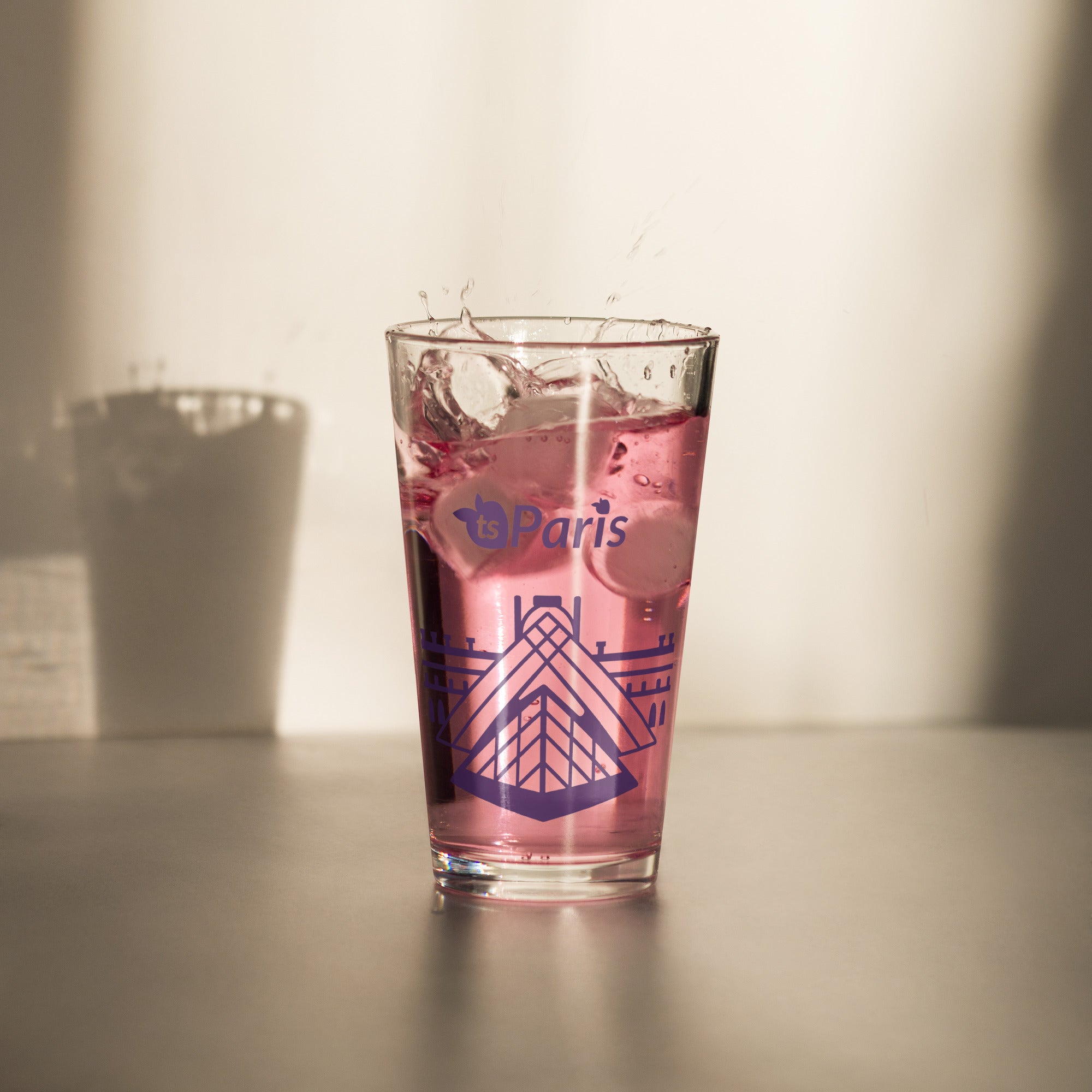 tsgabrielle® • Paris - The Louvre Pyramid • Shaker Pint Glass • 473 ml