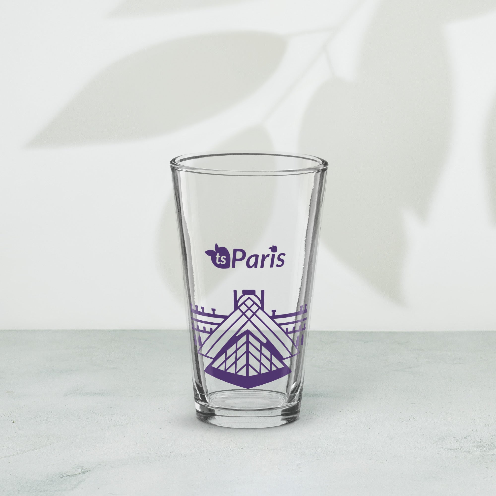 tsgabrielle® • Paris - The Louvre Pyramid • Shaker Pint Glass • 473 ml