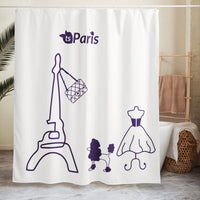 tsgabrielle® • Paris - Fashion Week • Shower Curtain •