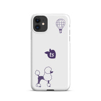 tsgabrielle® • Paris - Le Chien • Snap Case Compatible with iPhone® • White • Latest Models • iPhone 11 White Back cover