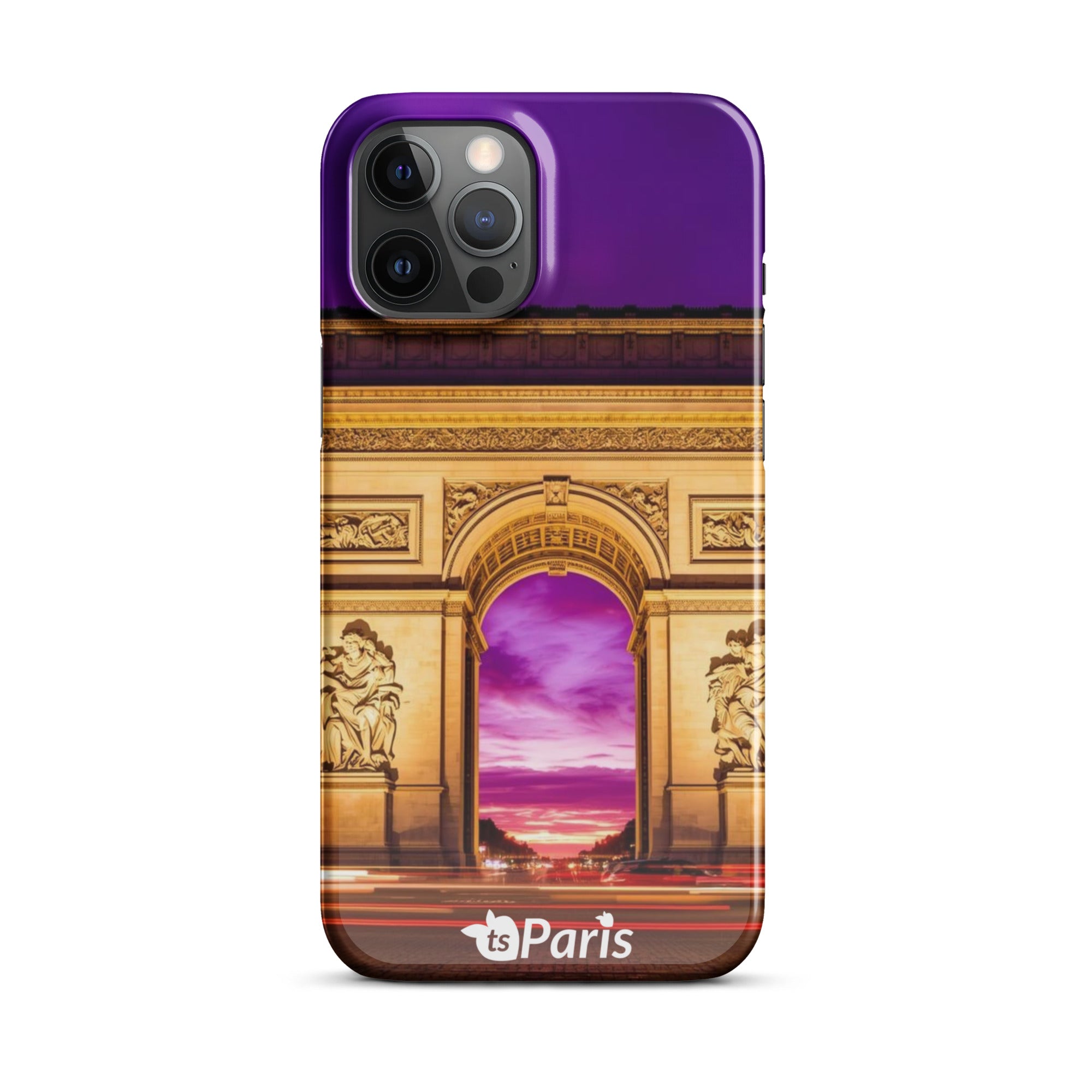 tsgabrielle® • Paris - Arc de Triomphe • Snap Case Compatible with iPhone® • Latest Models • iPhone 12 Pro Max Back cover Both sides