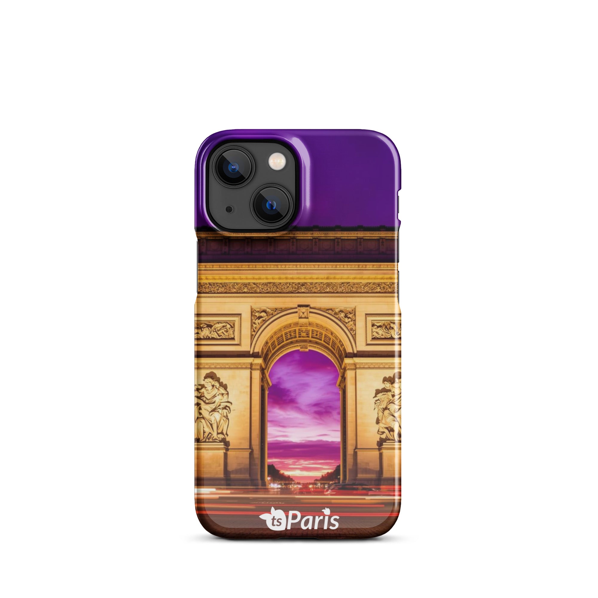 tsgabrielle® • Paris - Arc de Triomphe • Snap Case Compatible with iPhone® • Latest Models • iPhone 13 Mini Back cover Both sides