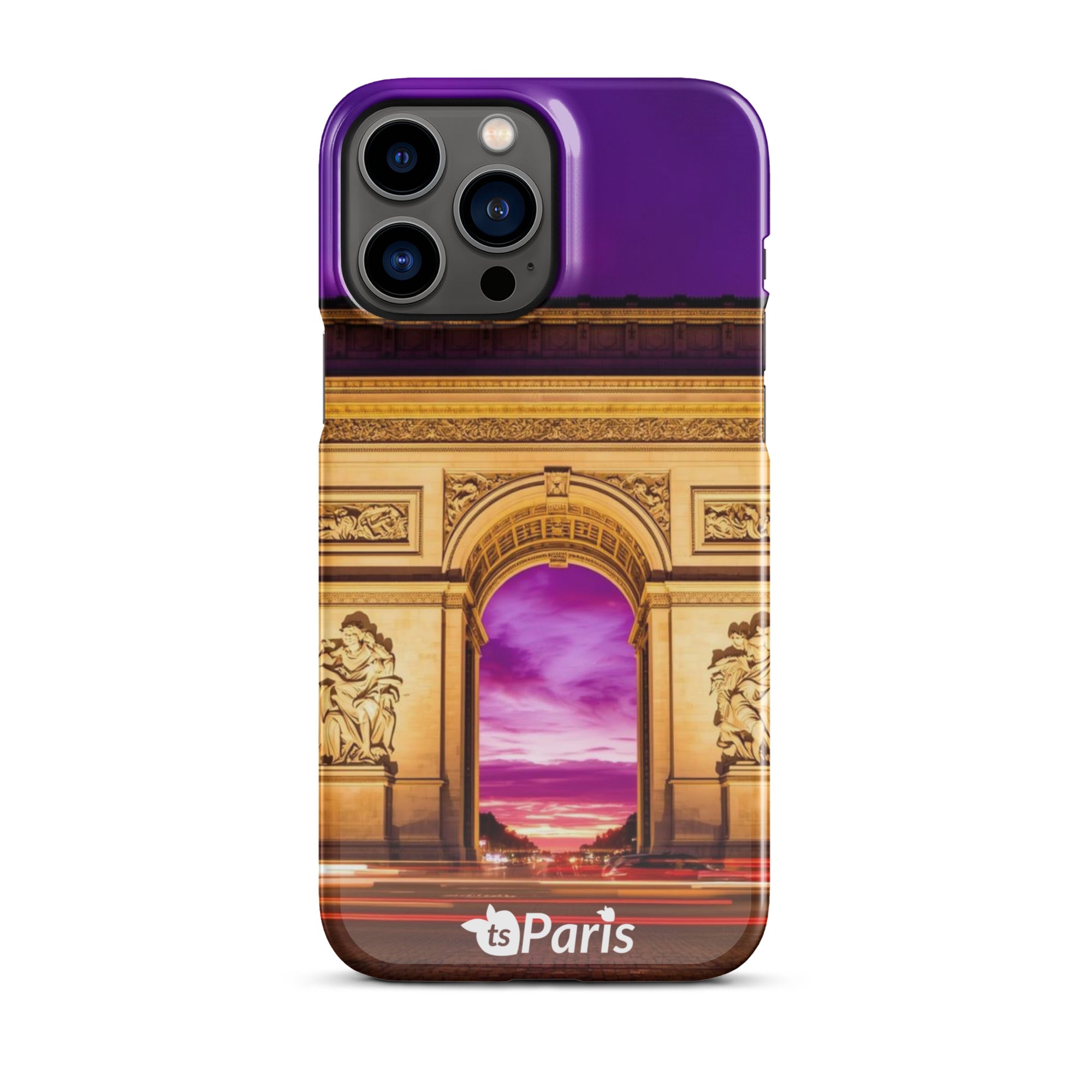 tsgabrielle® • Paris - Arc de Triomphe • Snap Case Compatible with iPhone® • Latest Models • iPhone 13 Pro Max Back cover Both sides