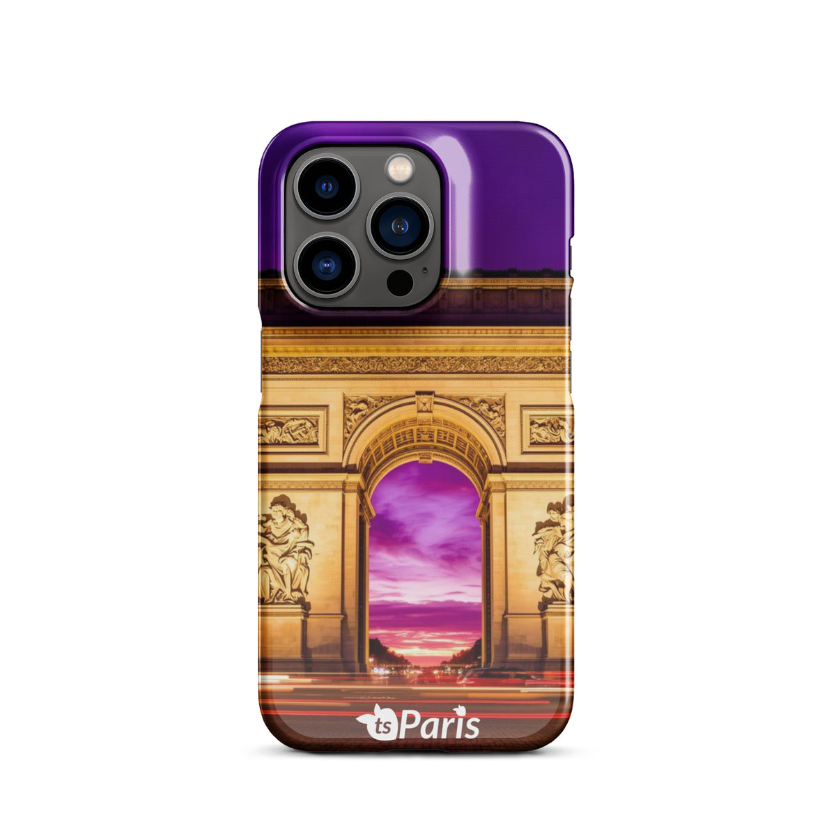 tsgabrielle® • Paris - Arc de Triomphe • Snap Case Compatible with iPhone® • Latest Models • iPhone 14 Pro Back cover Both sides