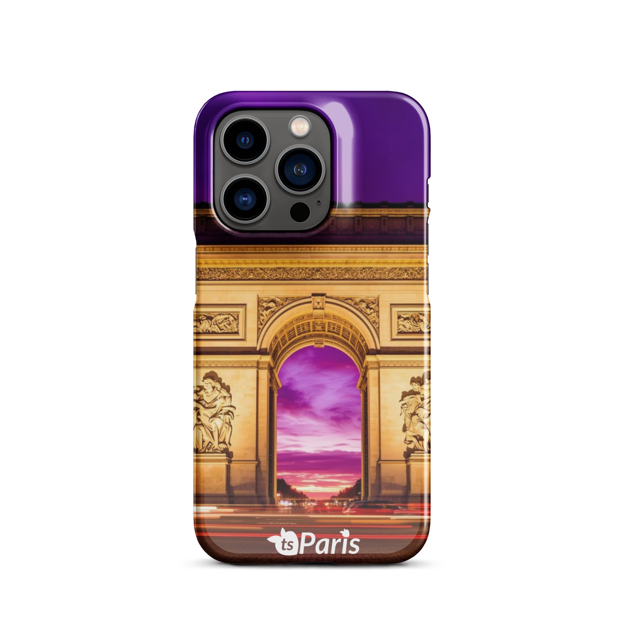 tsgabrielle® • Paris - Arc de Triomphe • Snap Case Compatible with iPhone® • Latest Models • iPhone 14 Pro Back cover Both sides
