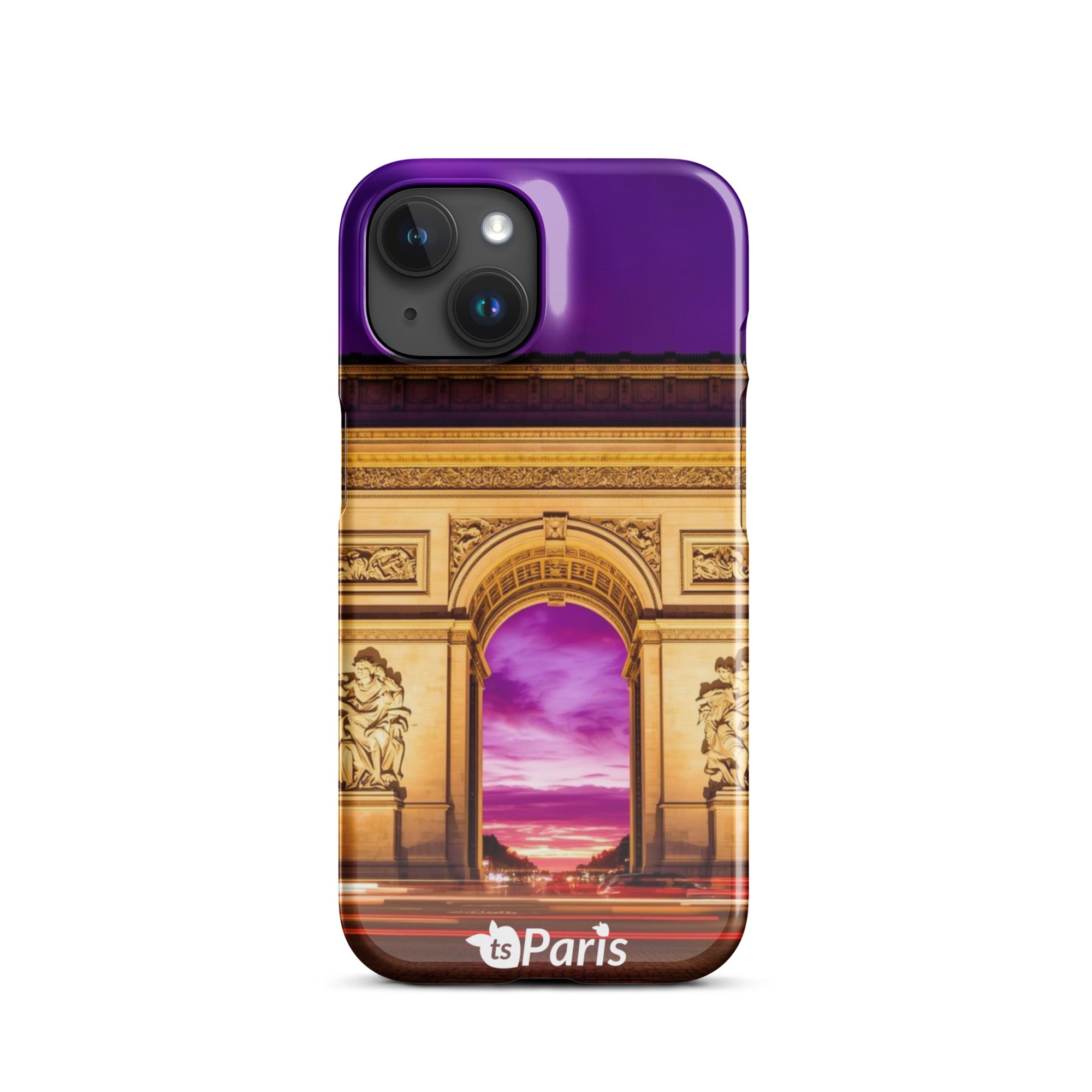 tsgabrielle® • Paris - Arc de Triomphe • Snap Case Compatible with iPhone® • Latest Models • iPhone 15 Back cover Both sides