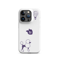 tsgabrielle® • Paris - Le Chien • Snap Case Compatible with iPhone® • White • Latest Models • iPhone 15 Pro White Back cover