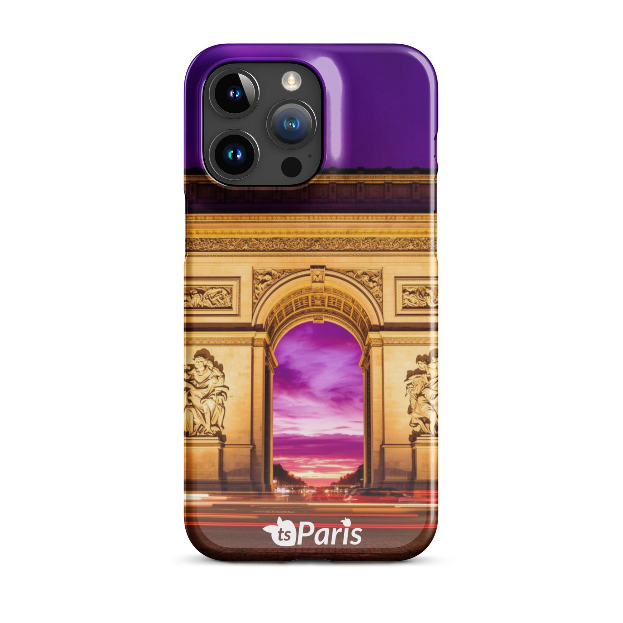 tsgabrielle® • Paris - Arc de Triomphe • Snap Case Compatible with iPhone® • Latest Models • iPhone 15 Pro Max Back cover Both sides