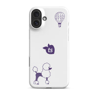 tsgabrielle® • Paris - Le Chien • Snap Case Compatible with iPhone® • White • Latest Models • iPhone 16 Plus White Back cover