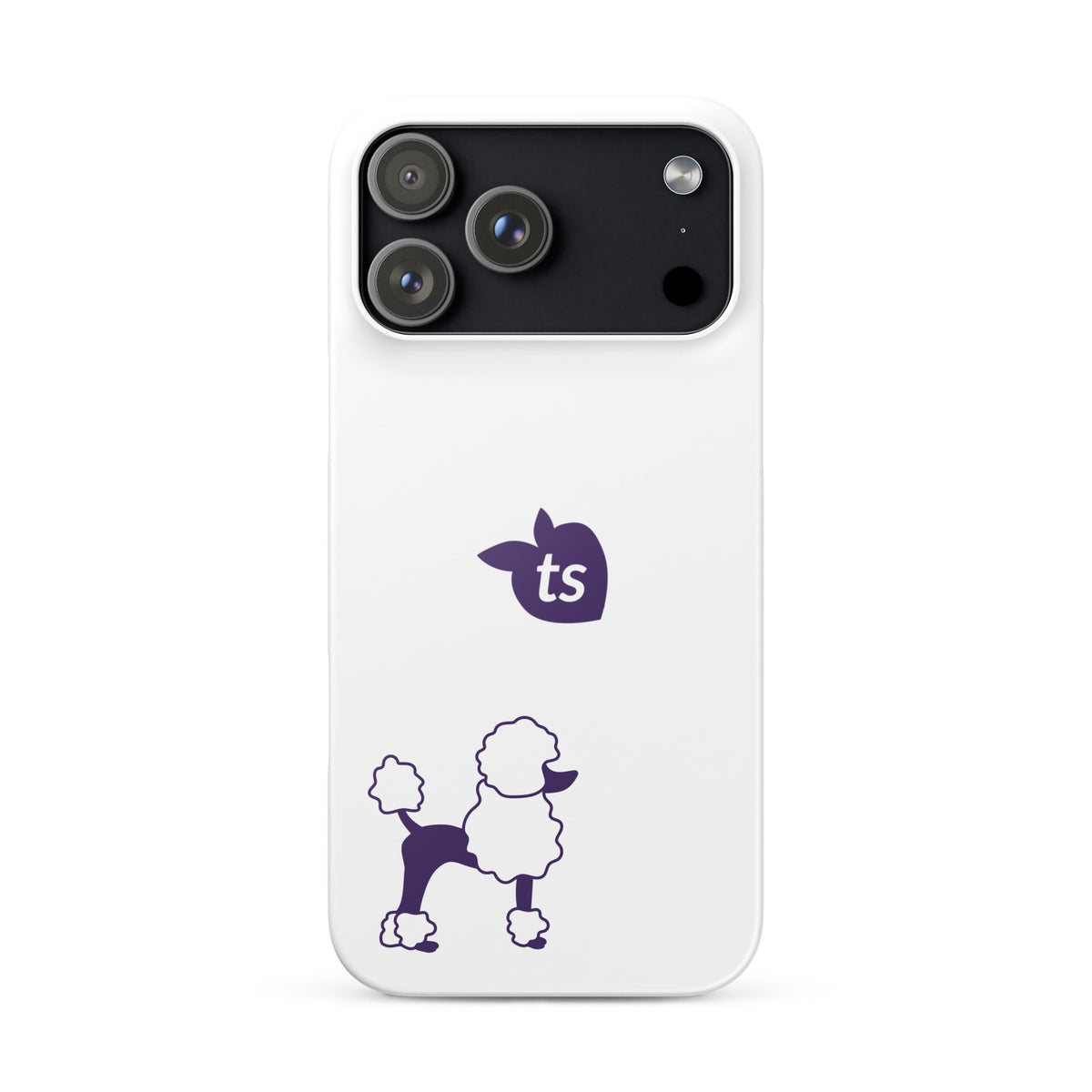 tsgabrielle® • Paris - Le Chien • Snap Case Compatible with iPhone® • White • Latest Models • iPhone 17 Pro Max White Back cover