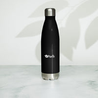 tsgabrielle® • Paris - La Tour Eiffel • Water Bottle • Black • Stainless Steel • 17 oz •
