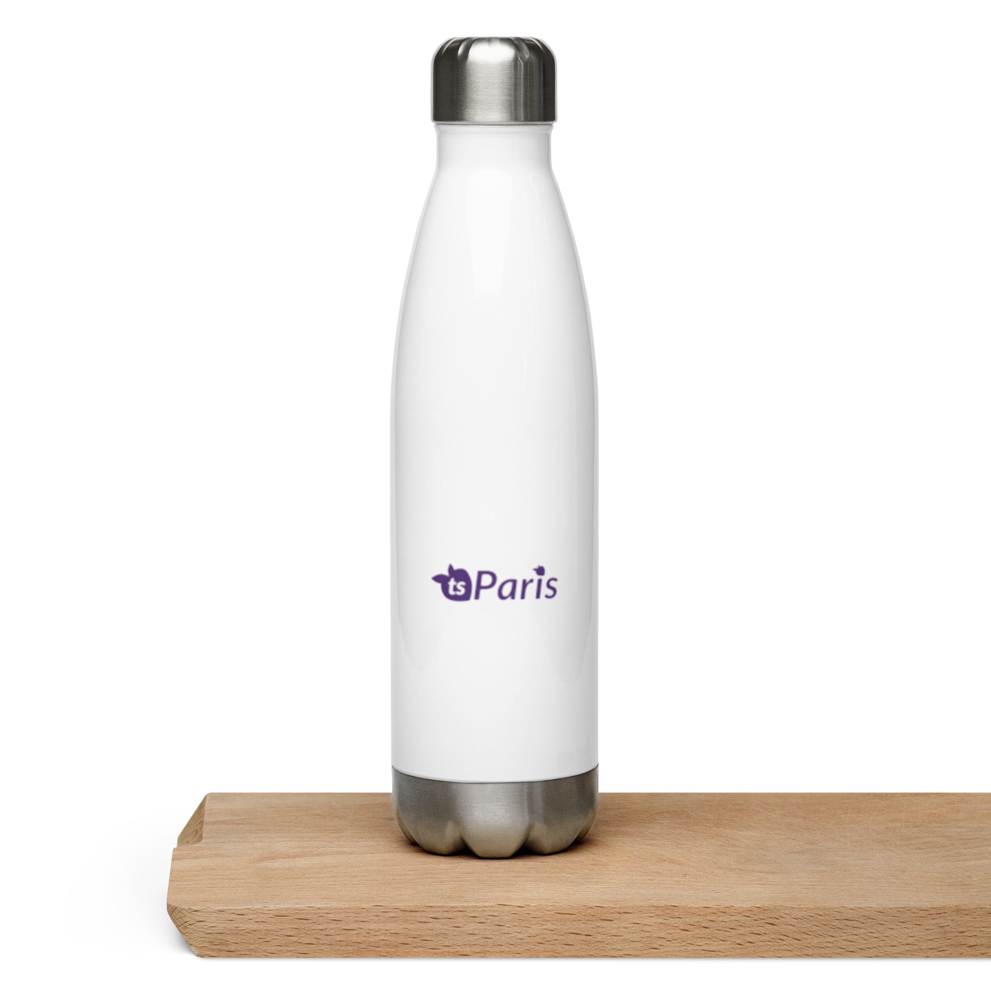 tsgabrielle® • Paris - La Tour Eiffel • Water Bottle • White • Stainless Steel • 17 oz •