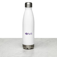 tsgabrielle® • Paris - La Tour Eiffel • Water Bottle • White • Stainless Steel • 17 oz •