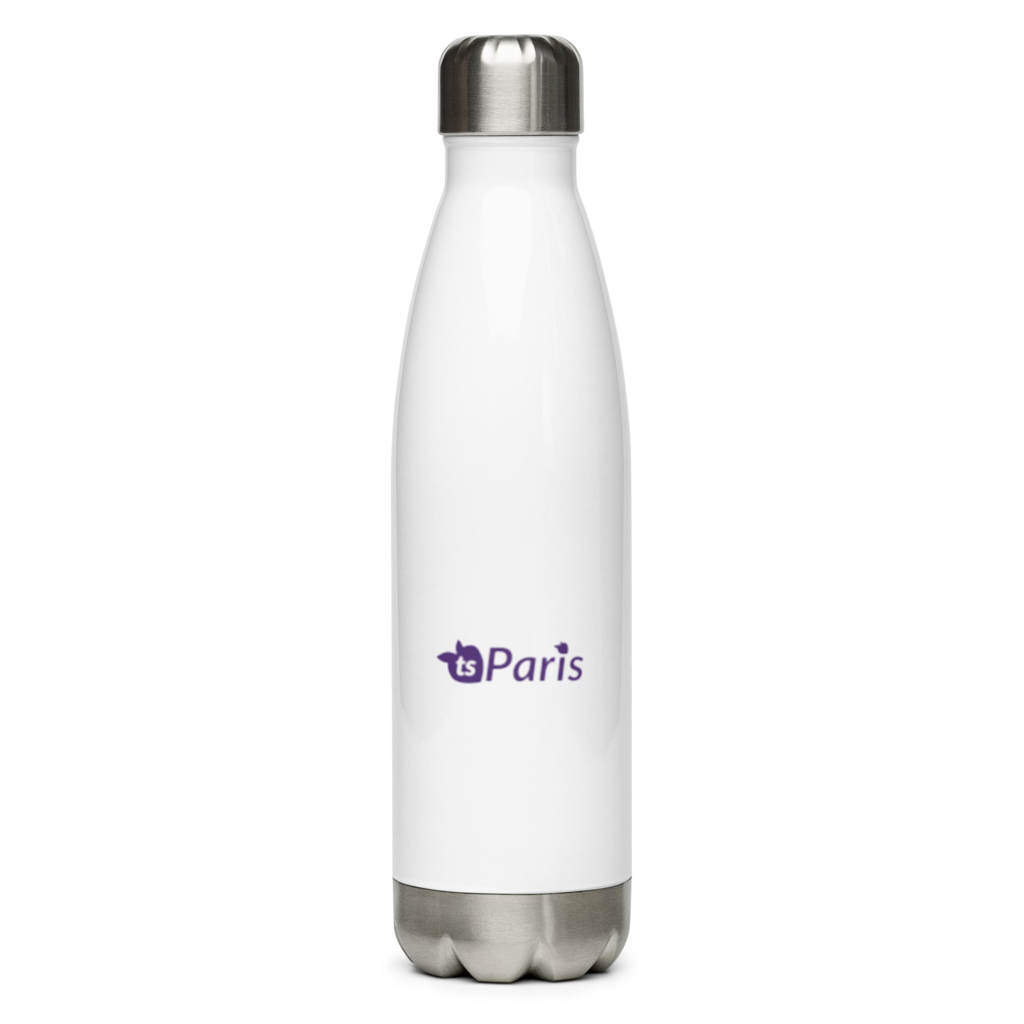 tsgabrielle® • Paris - La Tour Eiffel • Water Bottle • White • Stainless Steel • 17 oz •