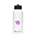 tsgabrielle® • Water Bottle with a Straw Lid • White • Stainless Steel • 32 oz