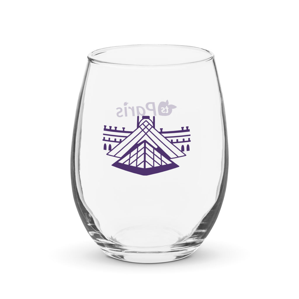 tsgabrielle® • Paris – The Louvre Pyramid • Stemless Wine Glass