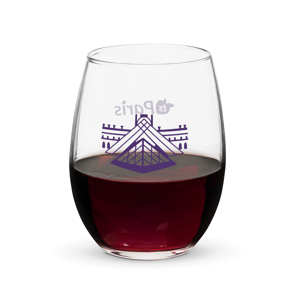 tsgabrielle® • Paris – The Louvre Pyramid • Stemless Wine Glass