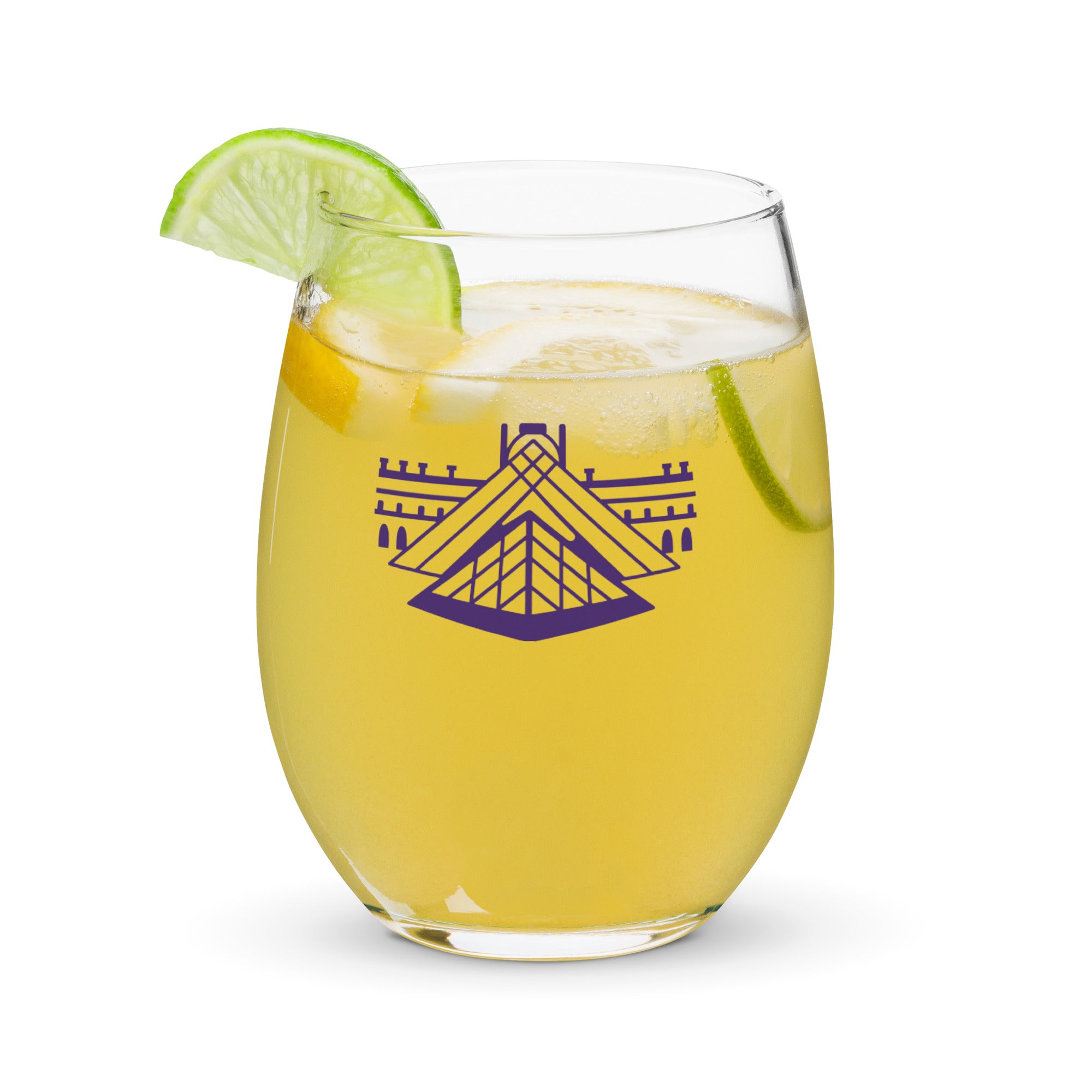 tsgabrielle® • Paris – The Louvre Pyramid • Stemless Wine Glass • 443 ml