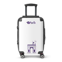 tsgabrielle® • Paris - Arc de Triomphe • Hard-Shell Suitcase • White • 3 Sizes