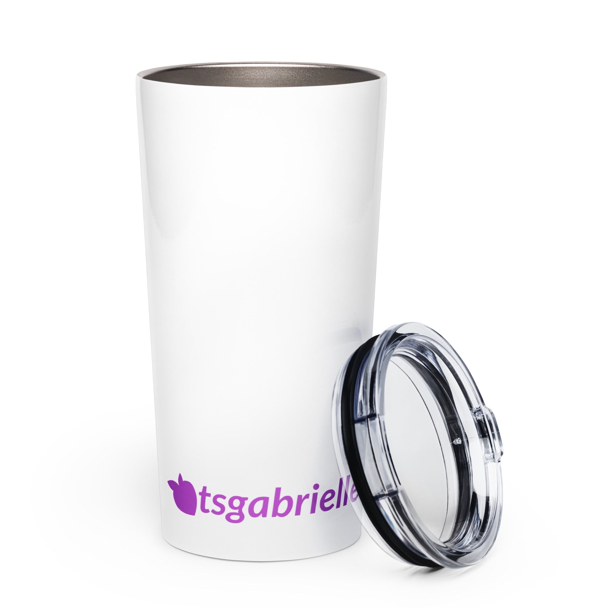 tsgabrielle® • Tapered Tumbler • White • Stainless Steel • 600 ml