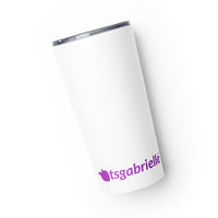 tsgabrielle® • Tapered Tumbler • White • Stainless Steel • 600 ml
