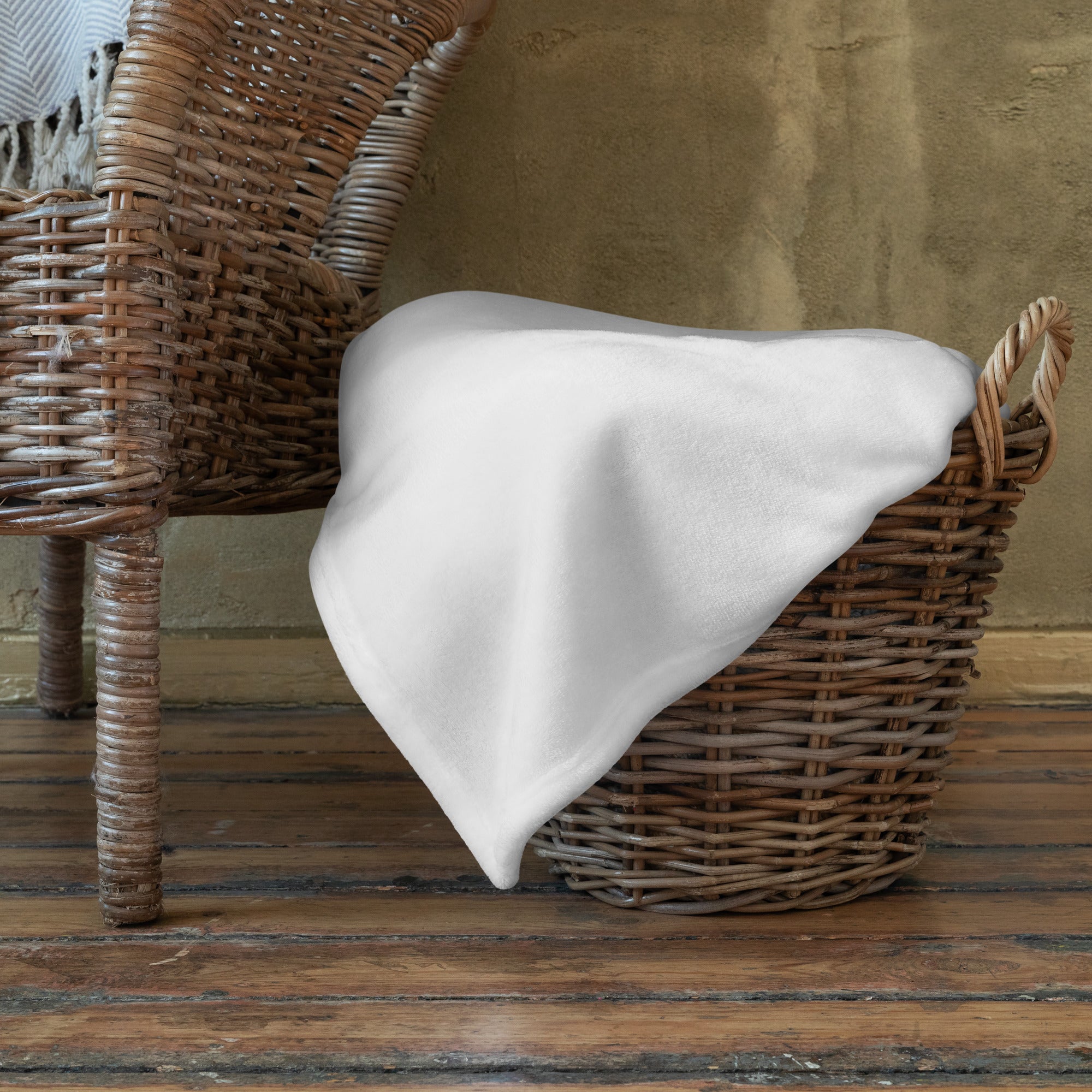 tsgabrielle® • TransFLOWer • Throw Blanket • White • 3 Sizes