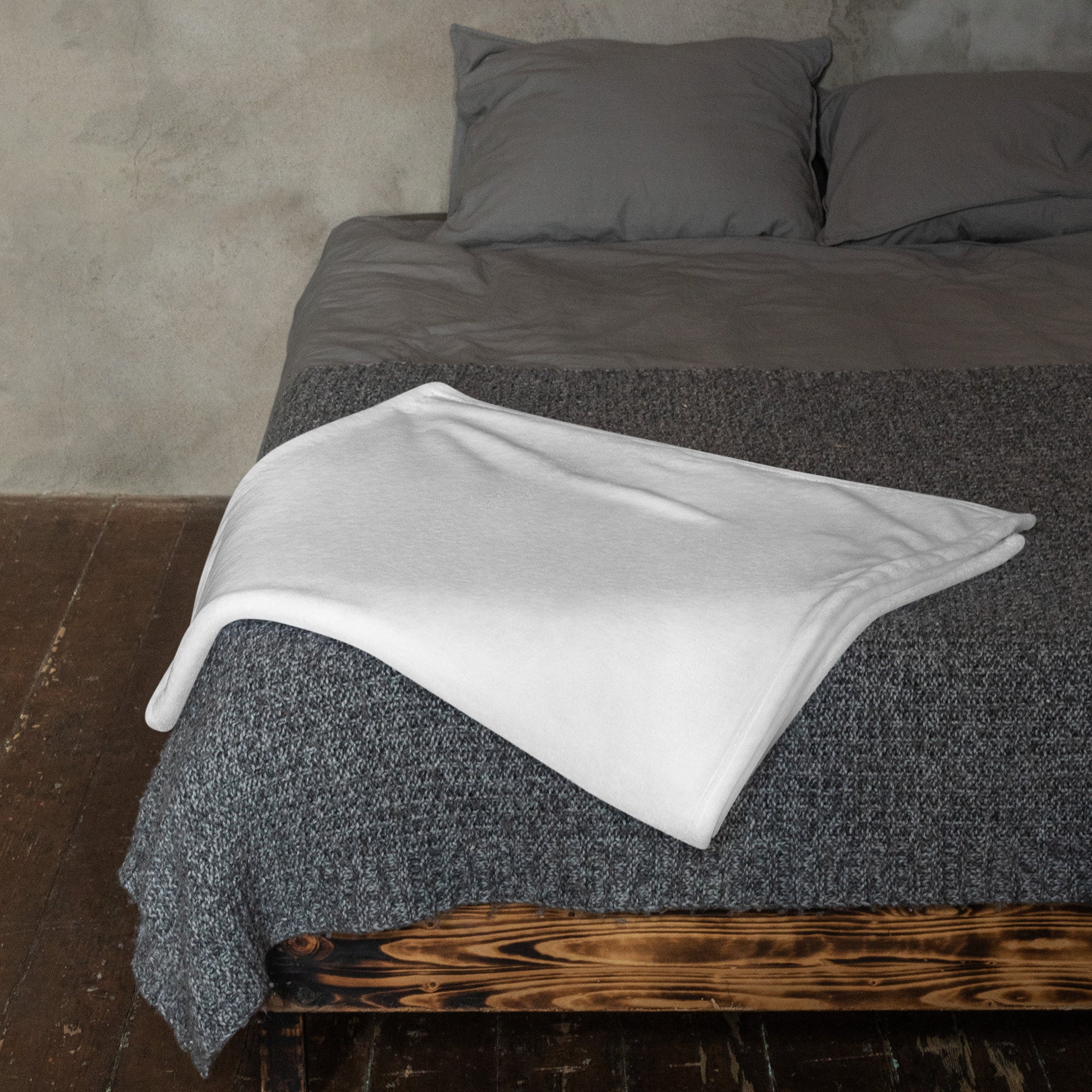 tsgabrielle® • TransFLOWer • Throw Blanket • White • 3 Sizes