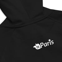 tsgabrielle® • For Him 👔 • Paris- The Louvre Pyramid • Eco Raglan Hoodie • Black • 100% Organic Cotton •