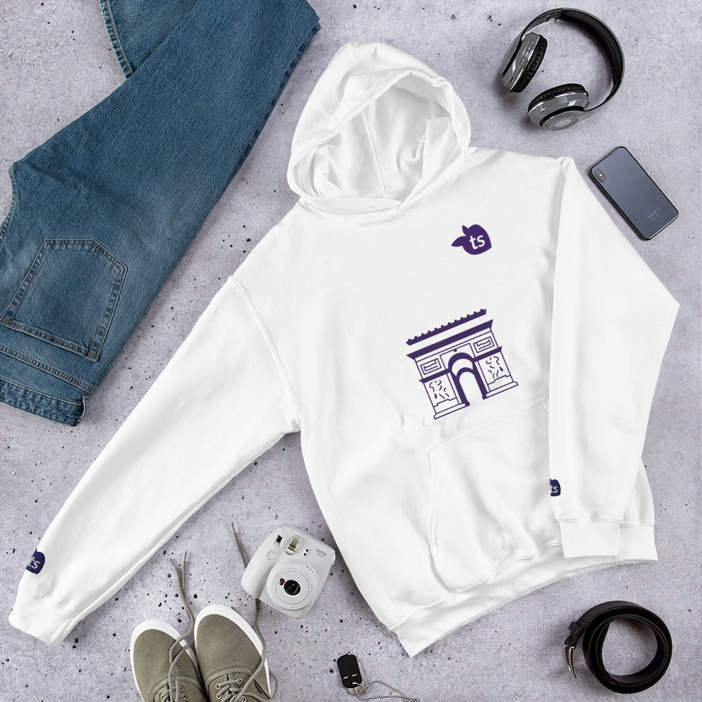 tsgabrielle® • For Him 👔 • Paris - Arc de Triomphe • Hoodie • White •