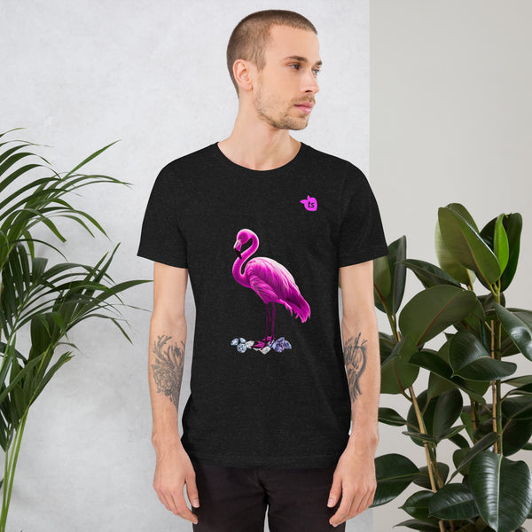 tsgabrielle® • For Him • Flamant 🦩 Rose • T-Shirt • Black • Black Cotton