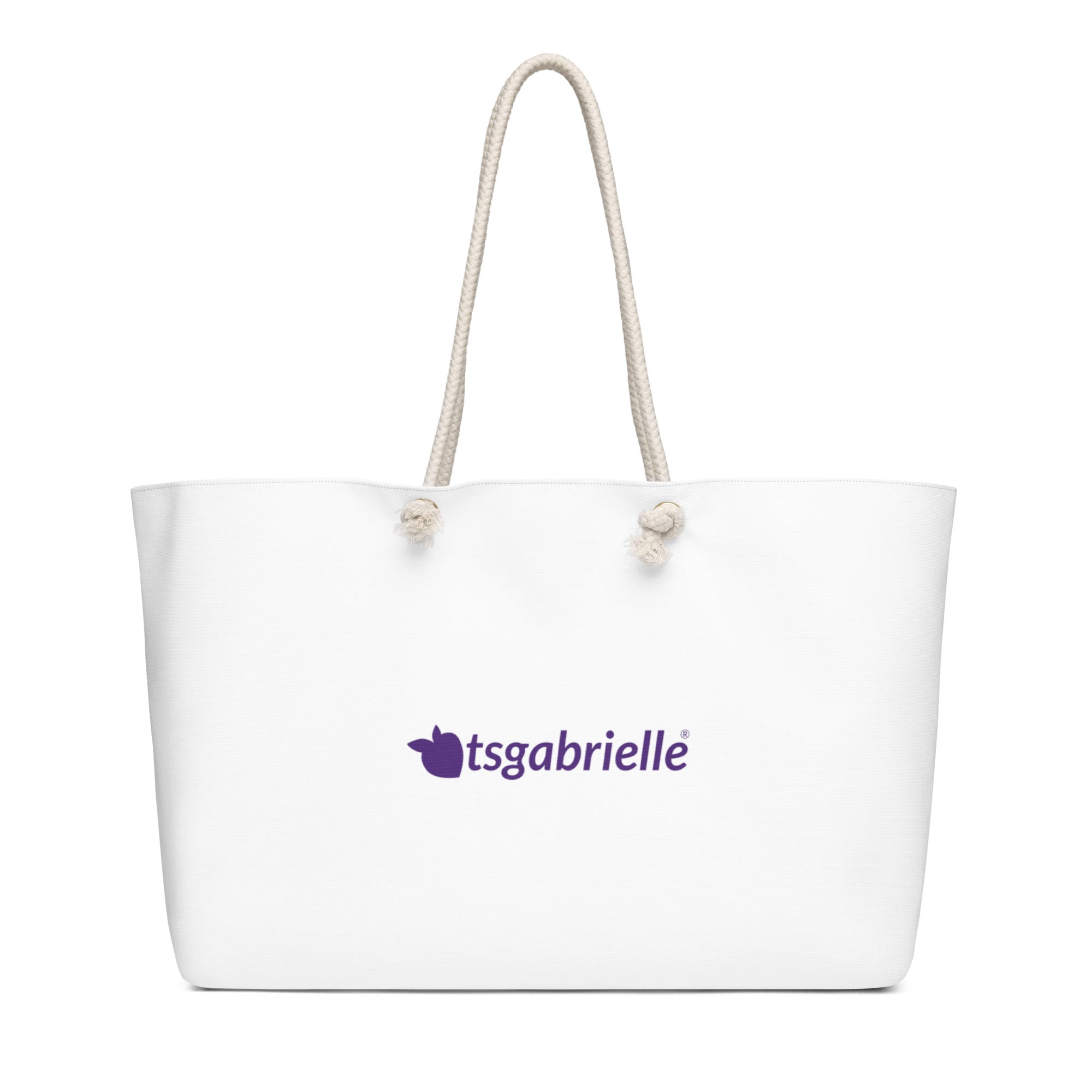 tsgabrielle® • Paris - Arc de Triomphe • Oversized Weekender Bag • White