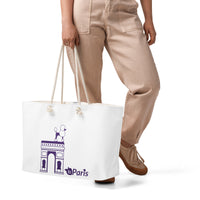tsgabrielle® • Paris - Arc de Triomphe • Oversized Weekender Bag • White