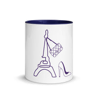 tsgabrielle® • Paris - La Tour Eiffel • Mug With Color Inside • Ceramic • 11 oz • White Ceramic
