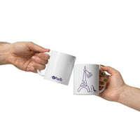 tsgabrielle® • Paris - La Tour Eiffel • Glossy Mug • White • Ceramic • 11 oz •