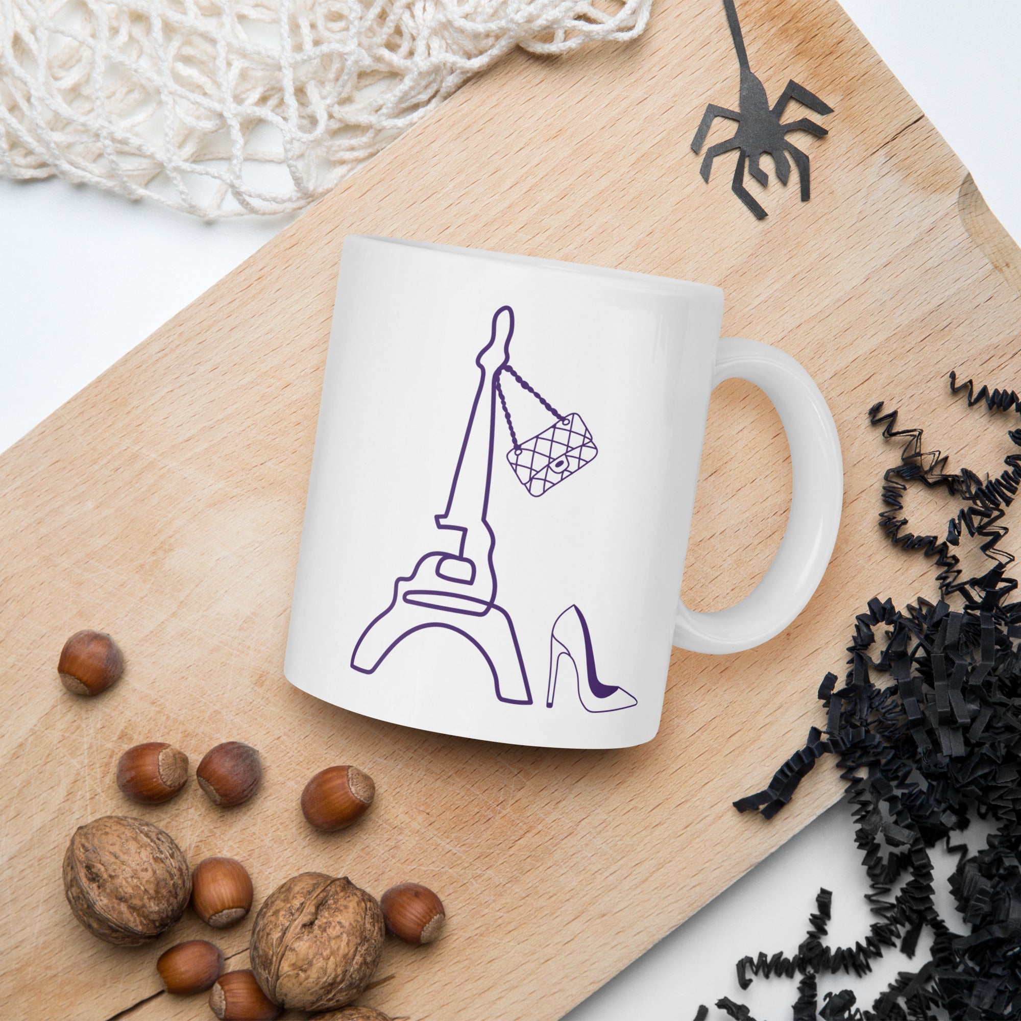 tsgabrielle® • Paris - La Tour Eiffel • Glossy Mug • White • Ceramic • 11 oz •
