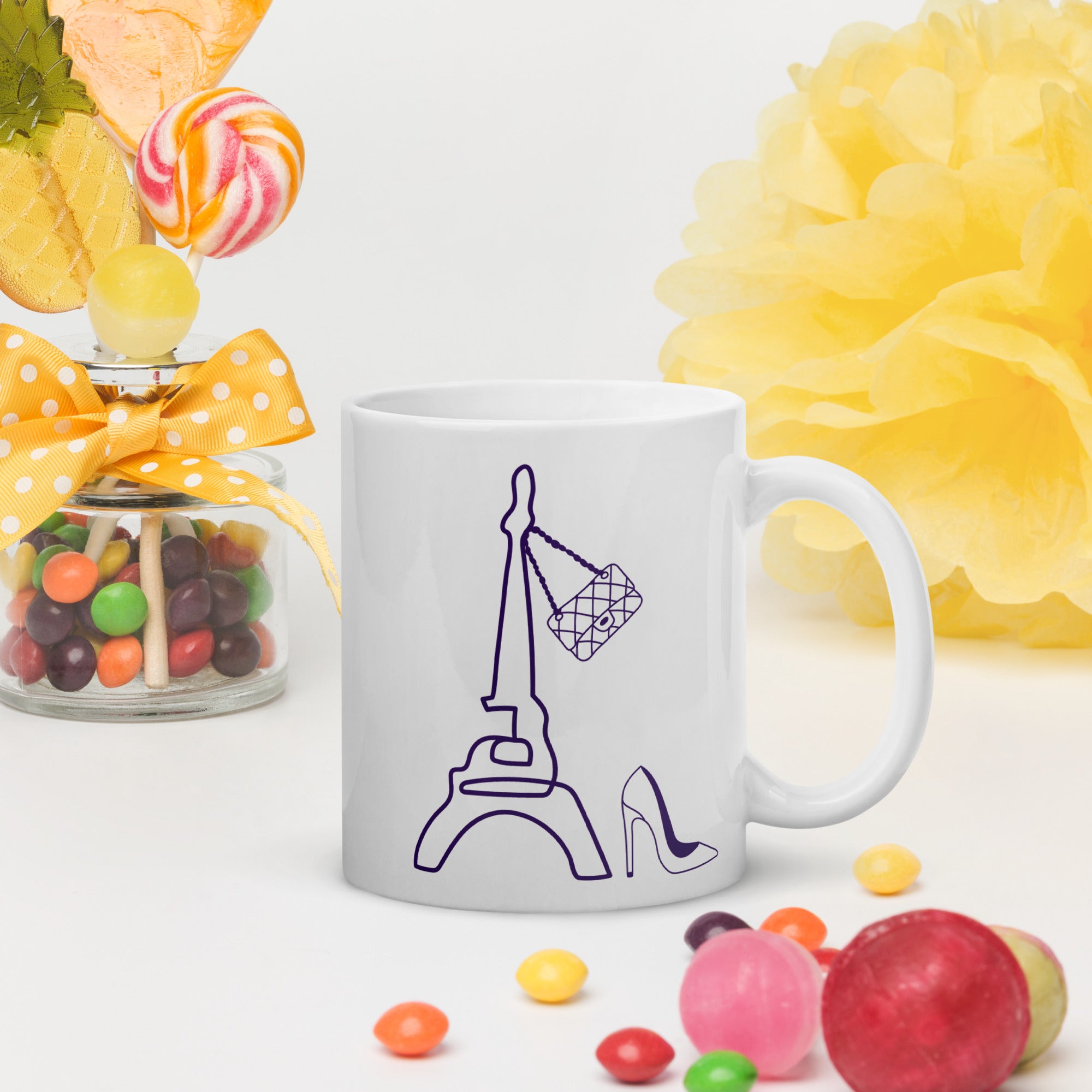 tsgabrielle® • Paris - La Tour Eiffel • Glossy Mug • White • Ceramic • 325 ml