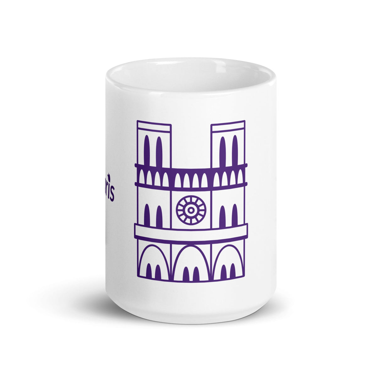 tsgabrielle® • Paris - Notre-Dame Cathedral • Glossy Mug • White • Ceramic • 3 Sizes • 15 oz White Ceramic