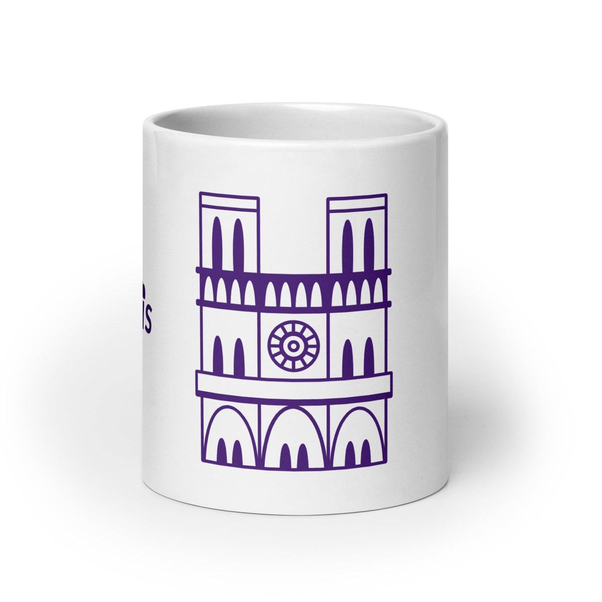 tsgabrielle® • Paris - Notre-Dame Cathedral • Glossy Mug • White • Ceramic • 3 Sizes • 20 oz White Ceramic