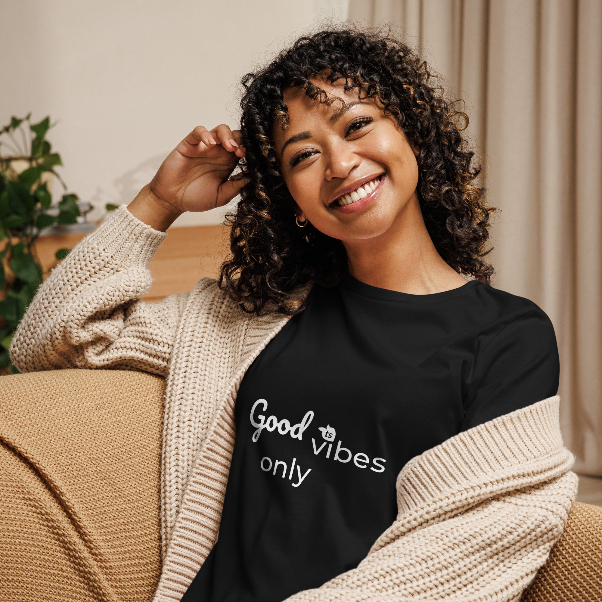 tsgabrielle® • Trans / Women's • Good Vibes Only • Relaxed T-Shirt • 8 Colors • 100% Cotton
